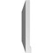 Ekena Millwork Vertical Surface Mount PVC Gable Vent w/ 2"W x 2"H , Brickmould Sill Frame, 38"W x 18"H GVPVE38X1803SN - alternate 3